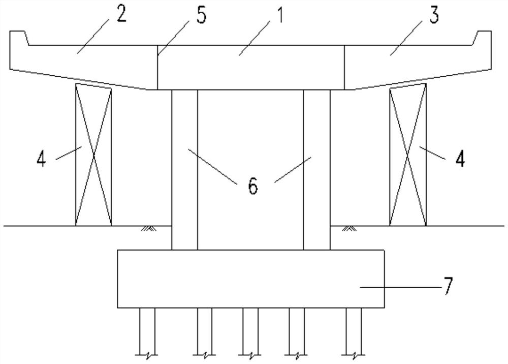 Nested standardized prefabricated assembled bent cap and construction method thereof