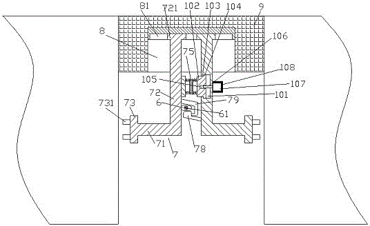 Bridge expansion joint covering mechanism provided with sound insulation cover