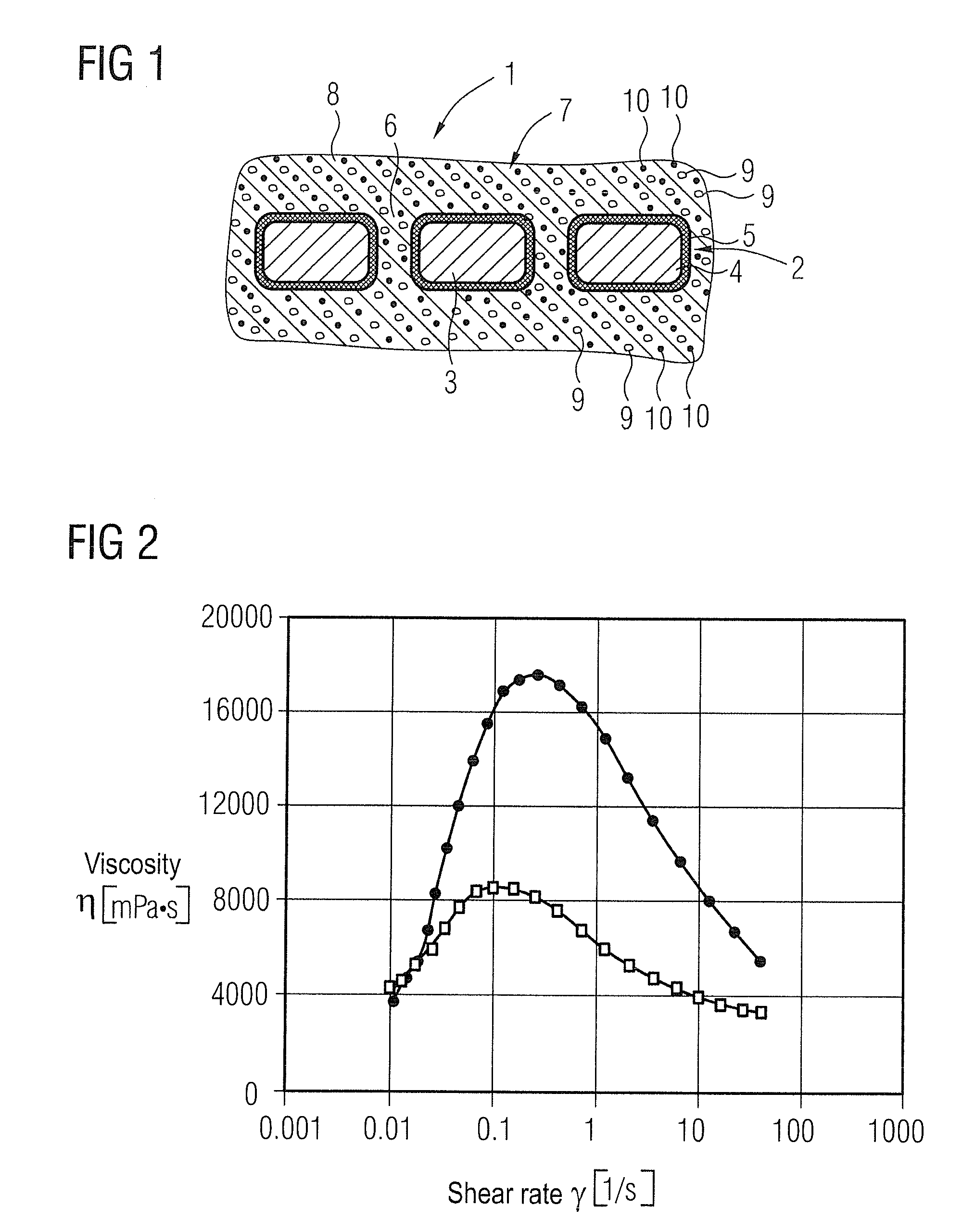 Casting compound suitable for casting an electronic module, in particular a large-volume coil such as a gradient coil