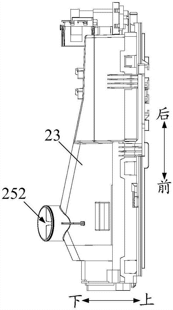 Detergent dispensing device and washing machine