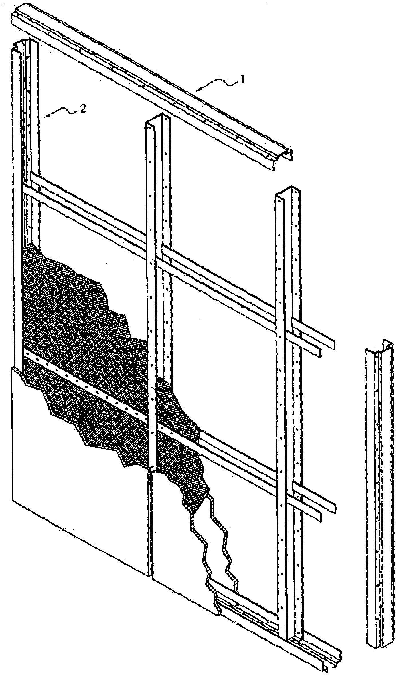 Connecting piece for partition walls