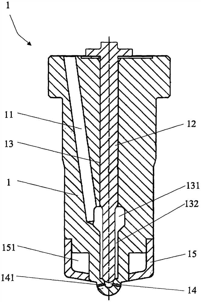 Common rail oil injector of marine diesel engine