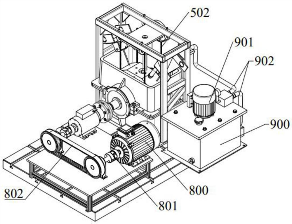 Inverted tilting pad sliding bearing test bed