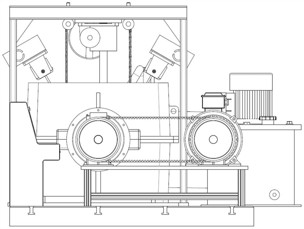 Inverted tilting pad sliding bearing test bed