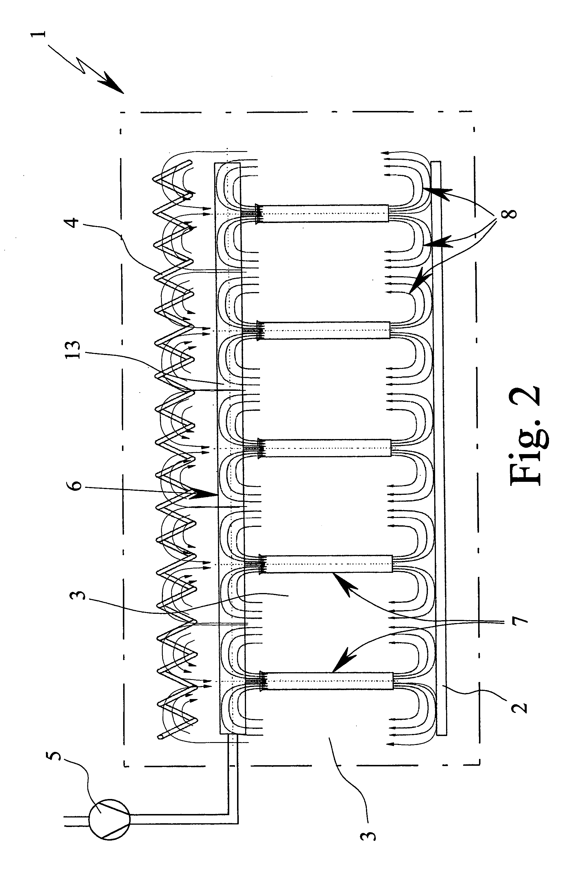 System and process for heat treatment of glass