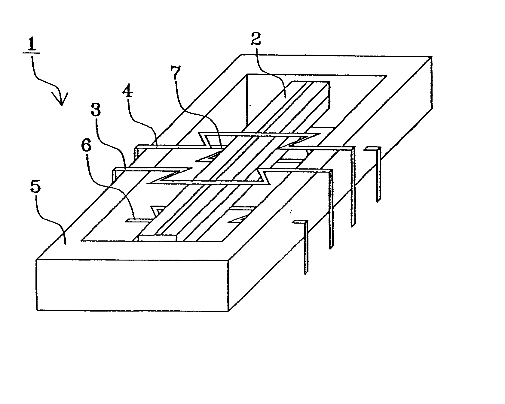 Vibrator support structure, vibrating gyroscope therewith, and electronic device using the same