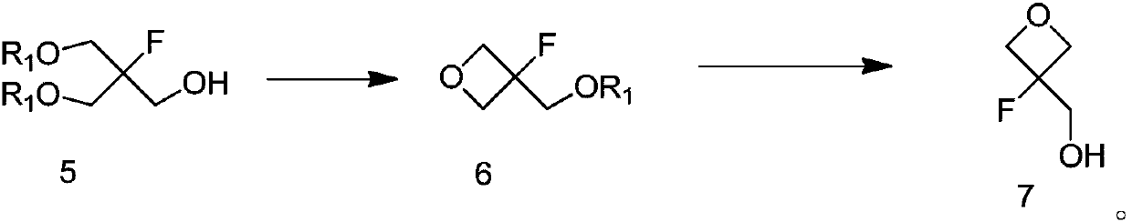 Method for preparing 3-fluorooxetane-3-methanol and intermediate of 3-fluorooxetane-3-methanol
