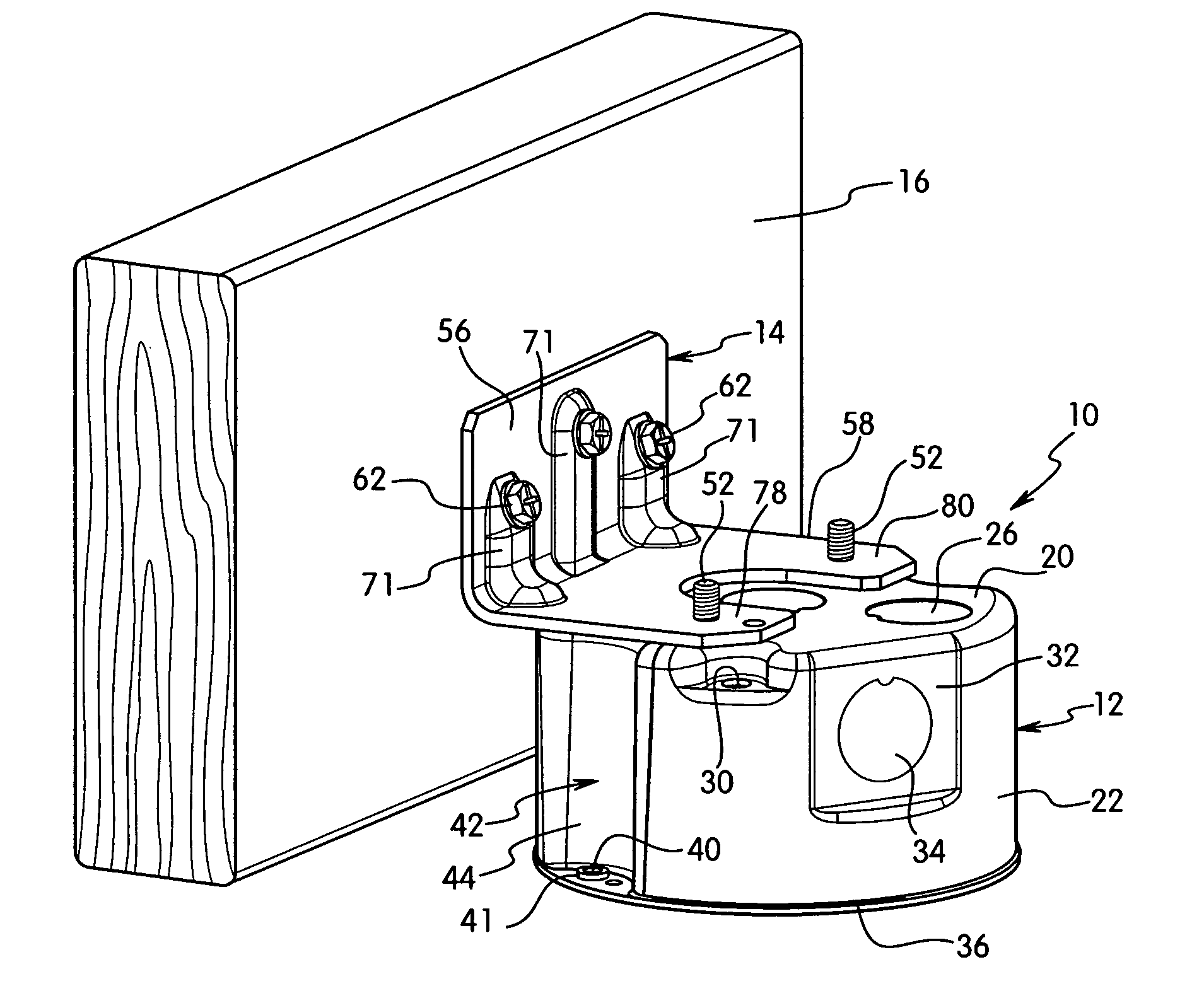 Electrical box having sight window and mounting assembly