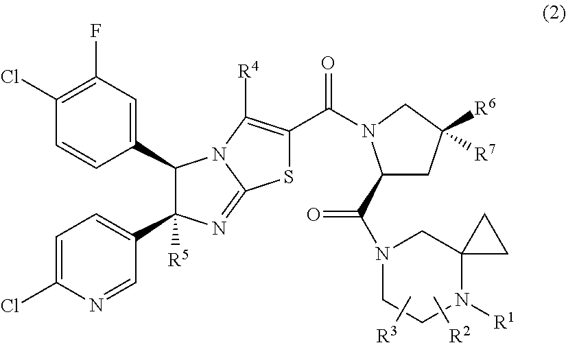 Imidazothiazole derivatives having proline ring structure