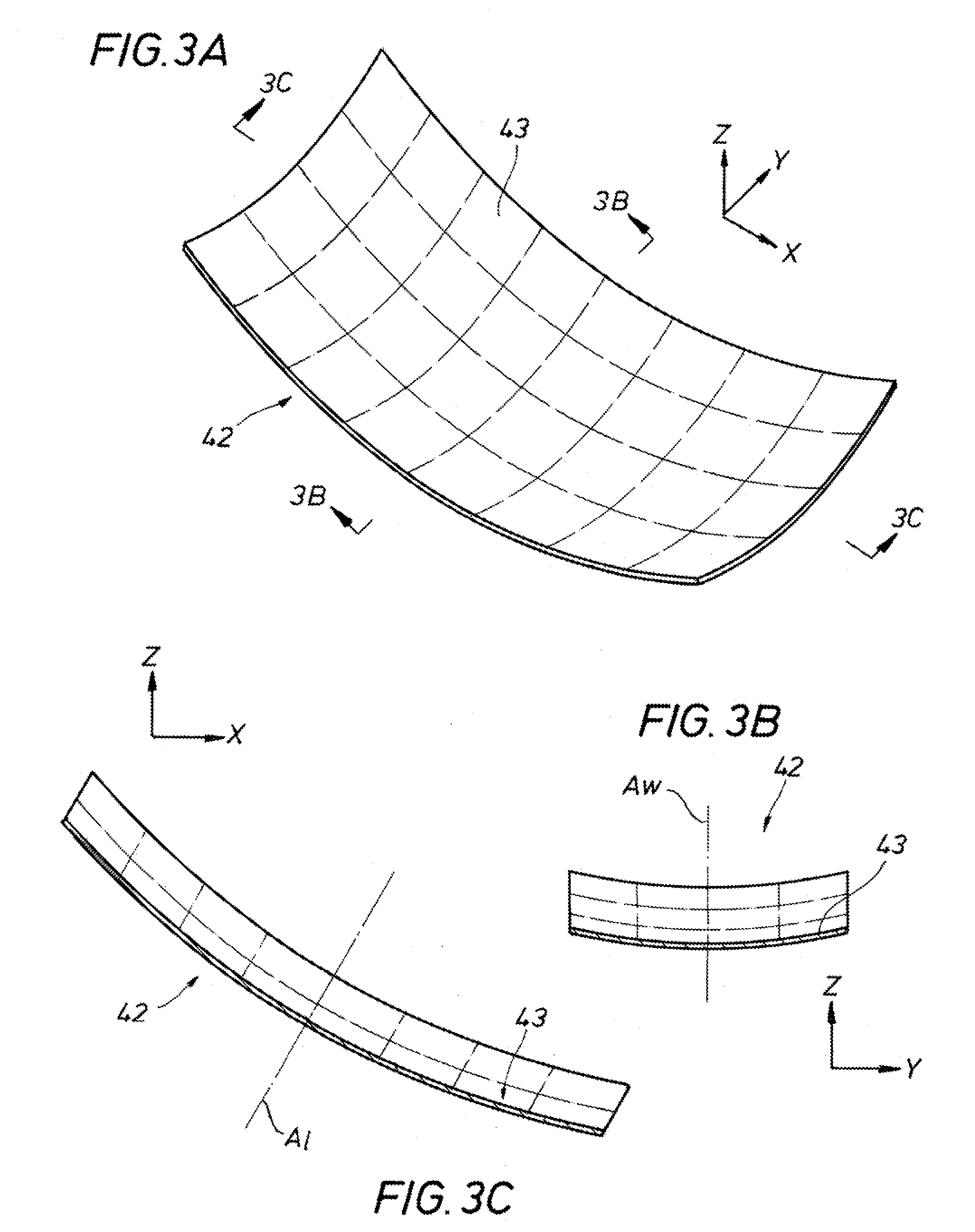 Non-parabolic solar concentration to an area of controlled flux density conversion system and method