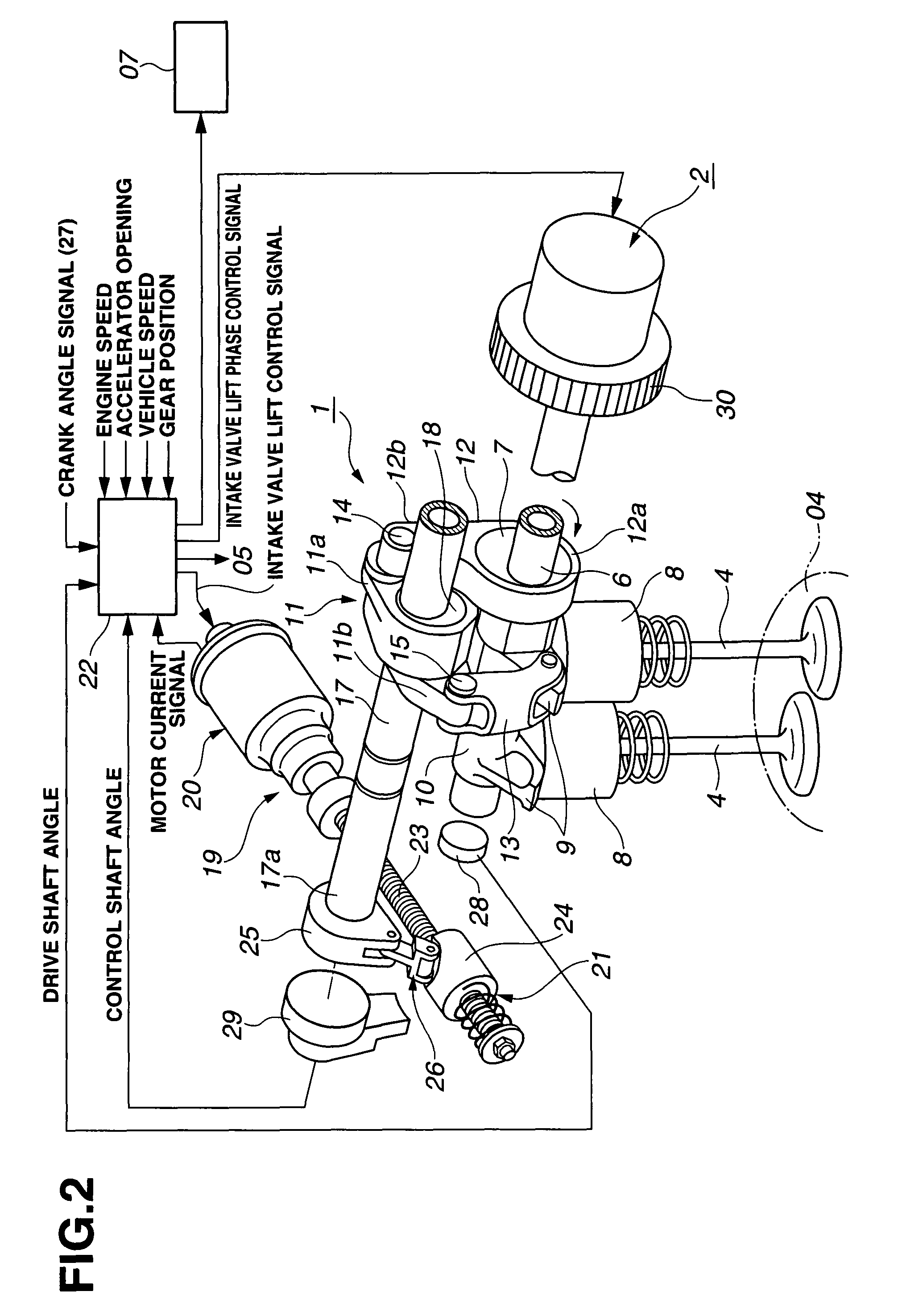 Variable valve actuating apparatus and process for internal combustion engine