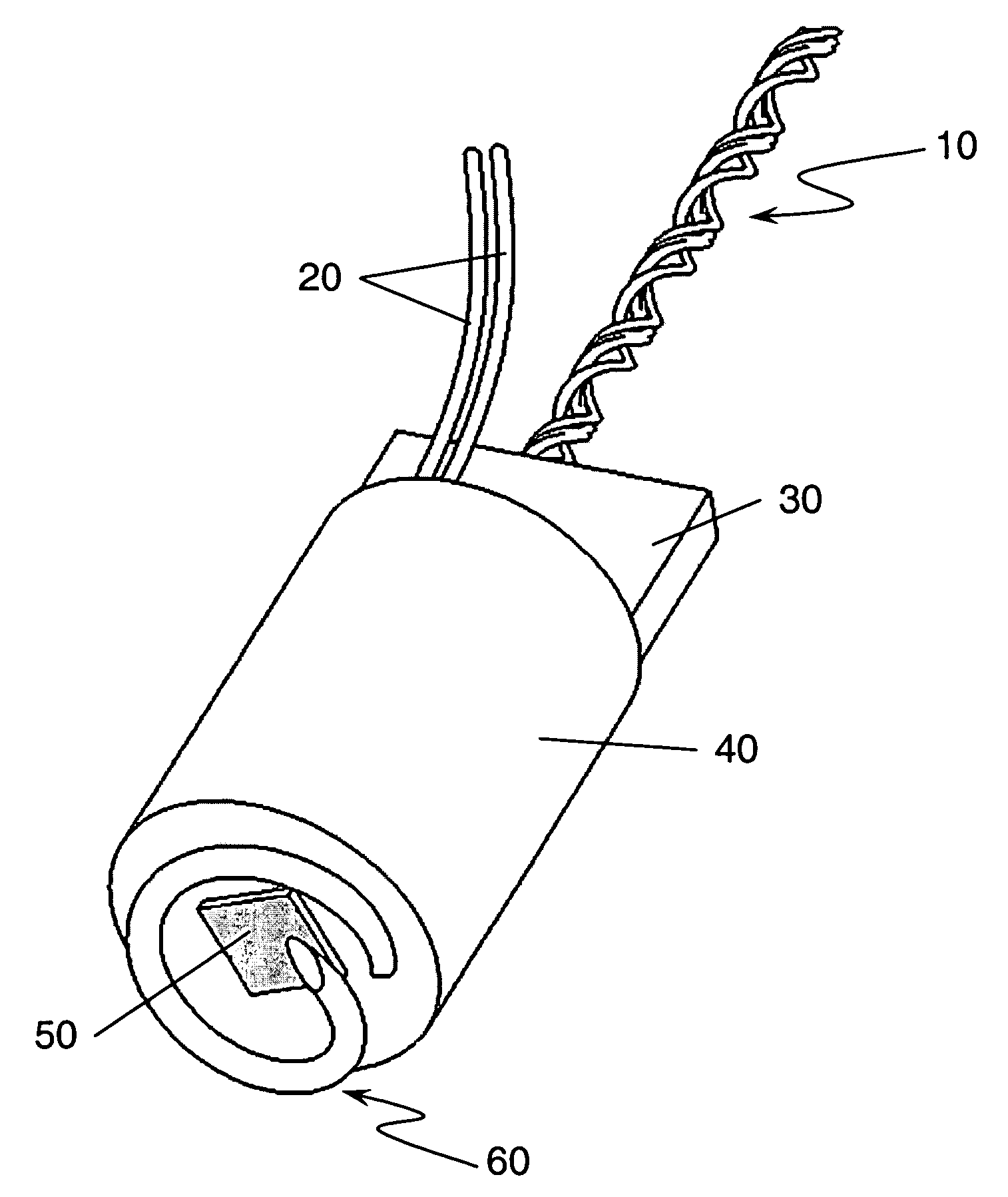 Curved needle assembly for subcutaneous light delivery