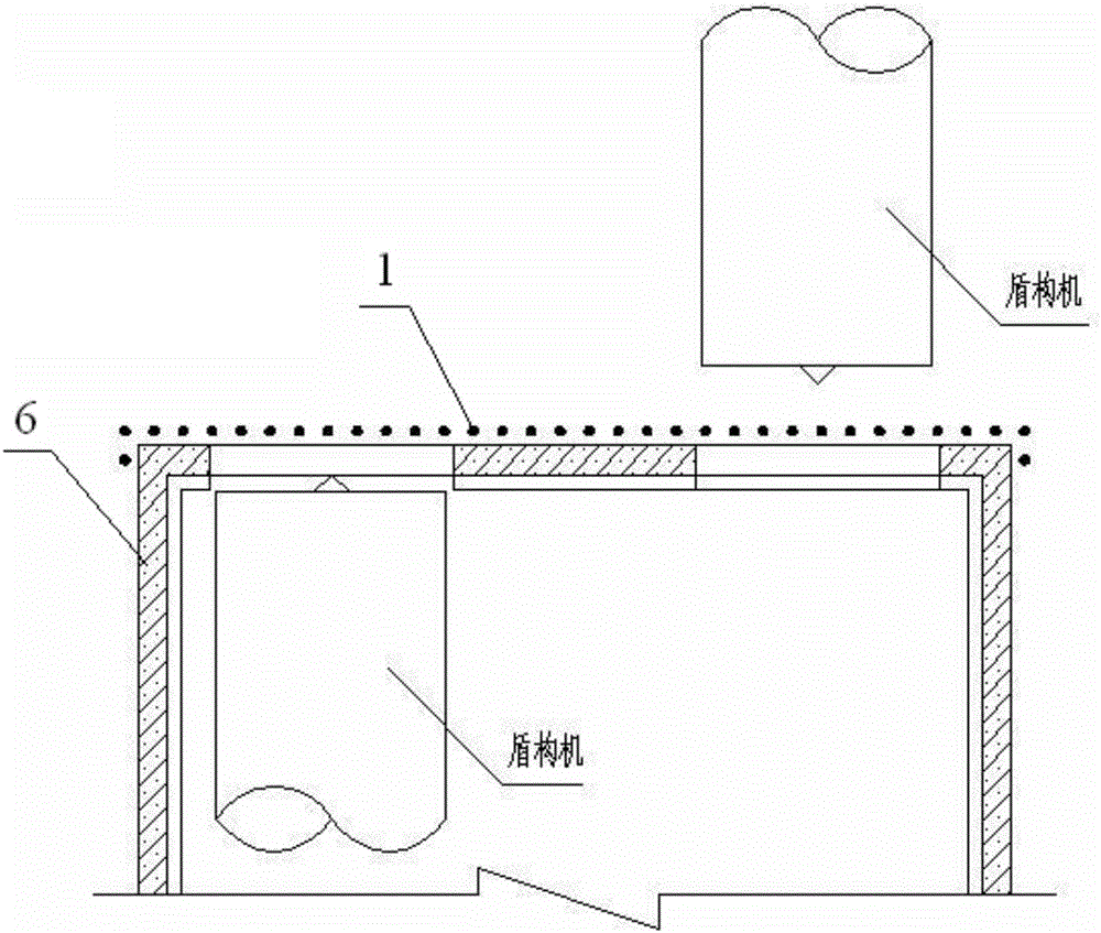 Rock stratum shield tunnel end reinforcing structure and reinforcing method