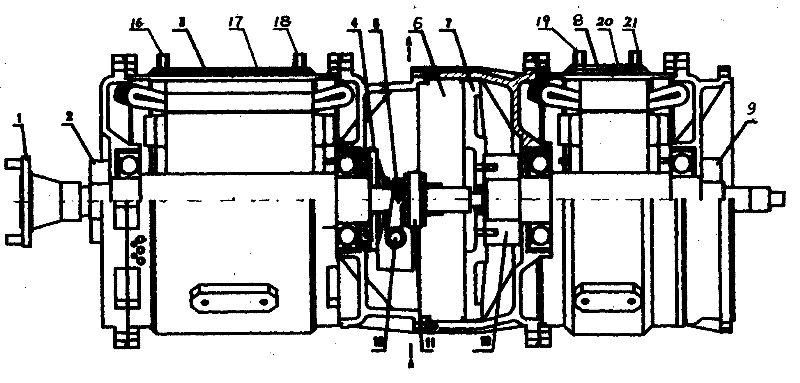 Frequency control motor and generating set for hybrid vehicle