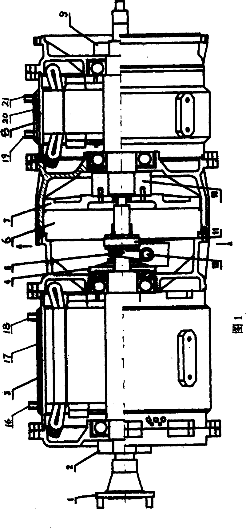 Frequency control motor and generating set for hybrid vehicle