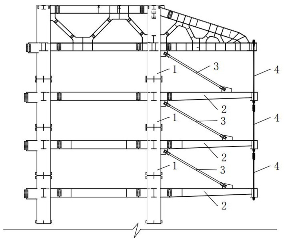 Suspension connecting joint for large-span cantilever steel truss and construction method thereof