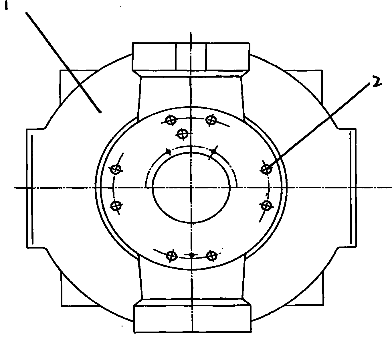 Novel pump body of large sized radial variable plunger pumps