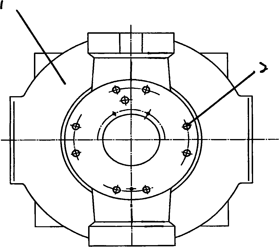 Novel pump body of large sized radial variable plunger pumps