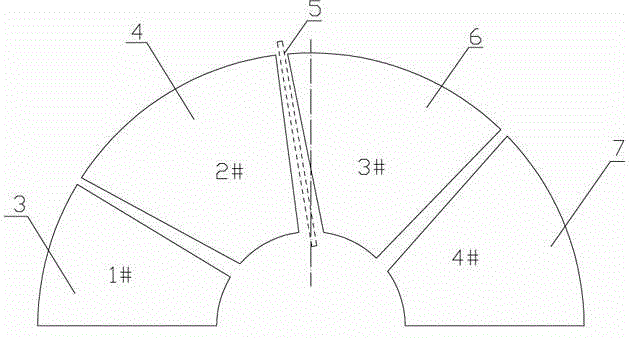 Large horizontal axial flow pump split guide vane casting method