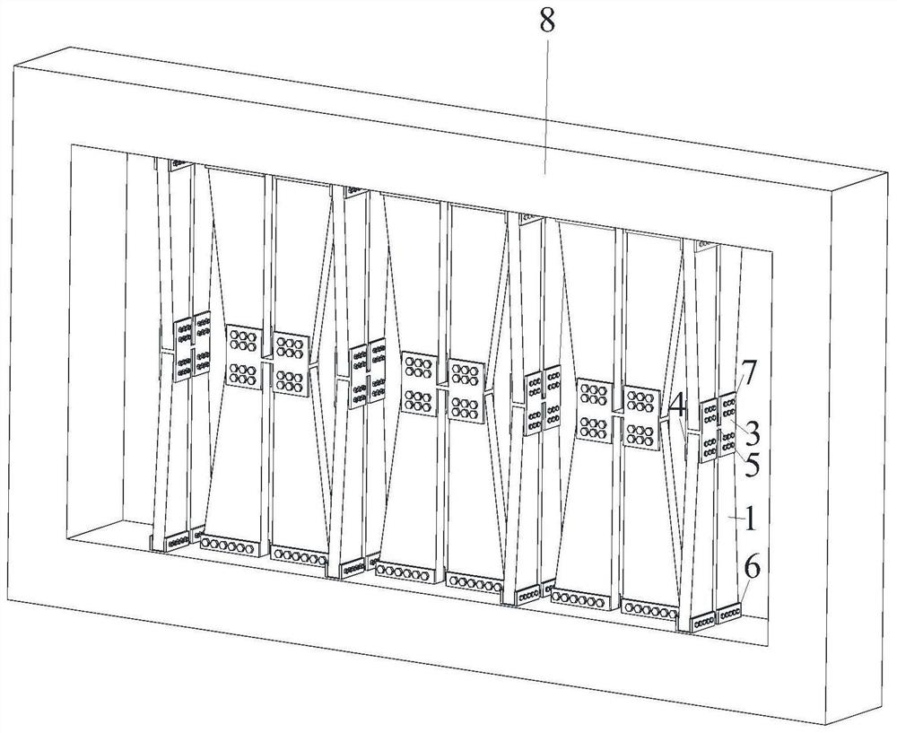 A Modular Steel Tube Concrete Multidimensional Energy Dissipative Wall with Uniform Stress Distribution Under Earthquake