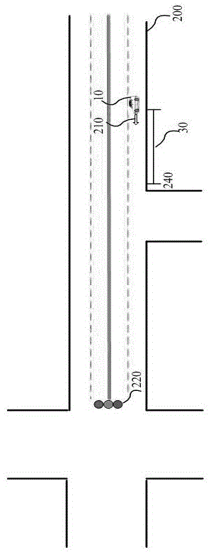 Trace prediction control method for autonomously driven vehicle based on traffic signal lamp