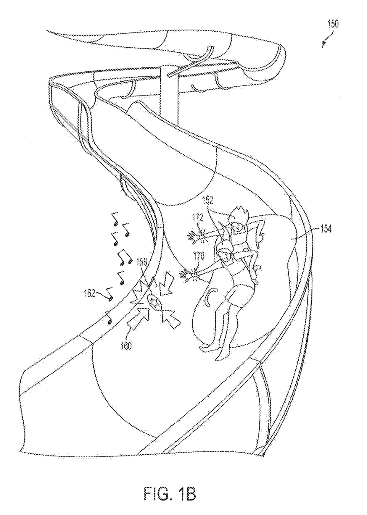 Interactive waterslide system and method