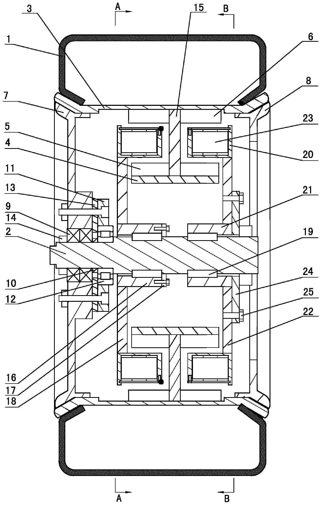 hub motor drive wheel