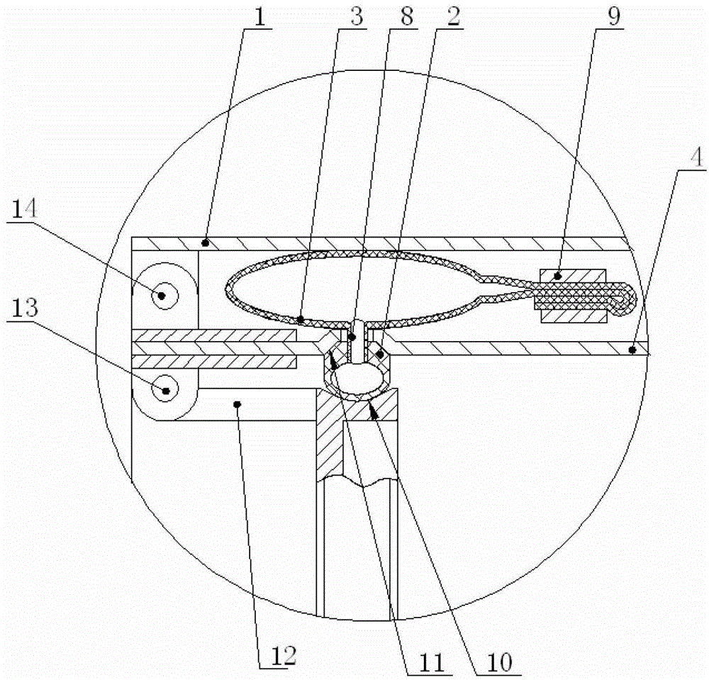 A protective cover inflatable sealing ring installation structure