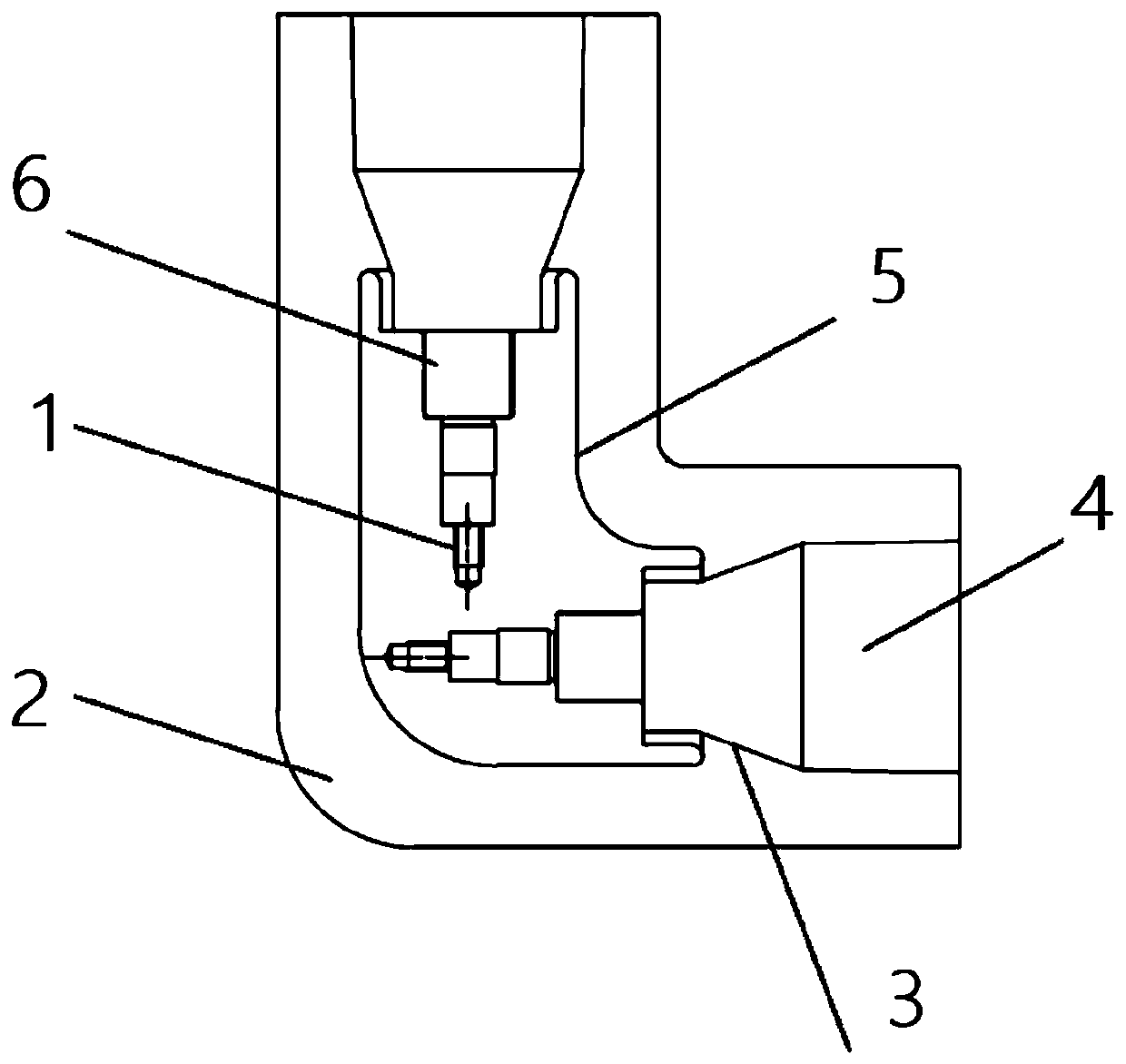 Pluggable structure for L-type connectors of high-voltage cables of electric multiple units