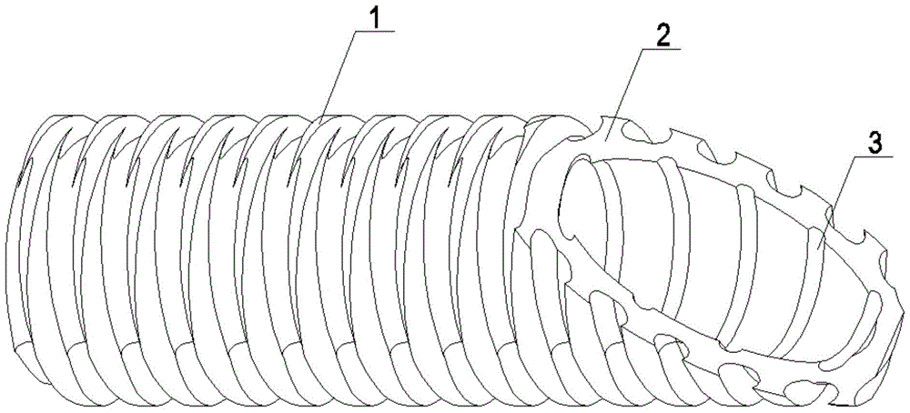 Double-sided enhanced boiling heat transfer tube with inner spiral and outer cross tunnel