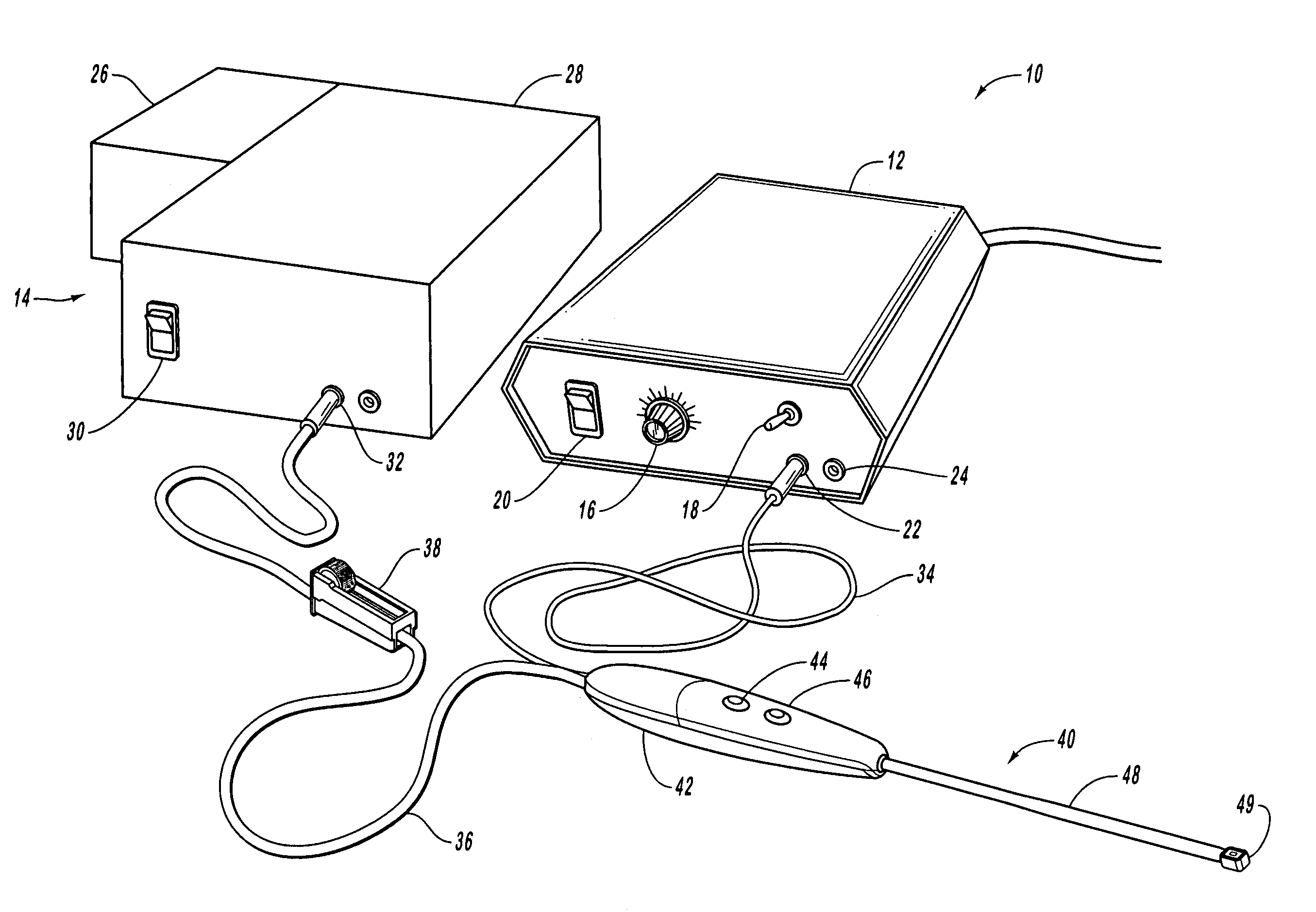 Electrosurgical instrument with an ablation mode and a coagulation mode