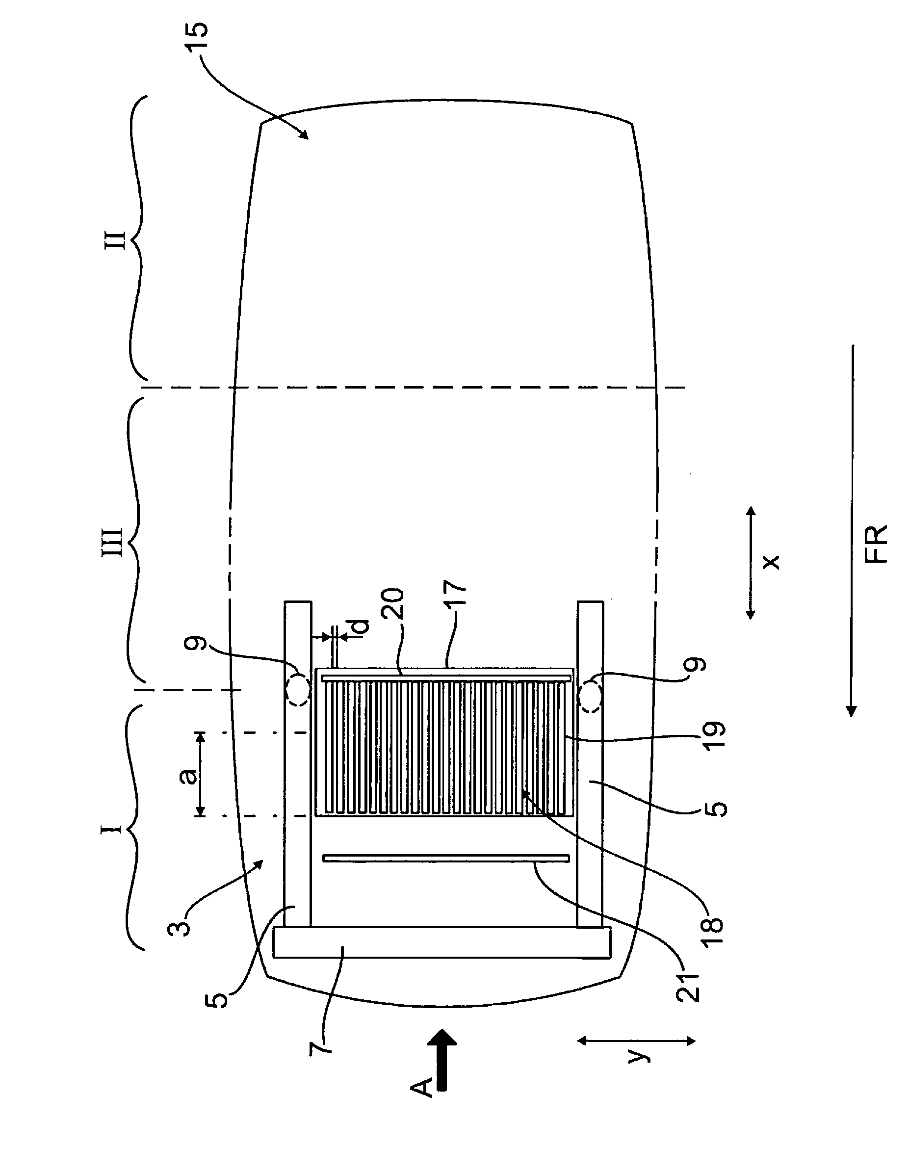 Vehicle comprising a traction battery which can absorb crash energy
