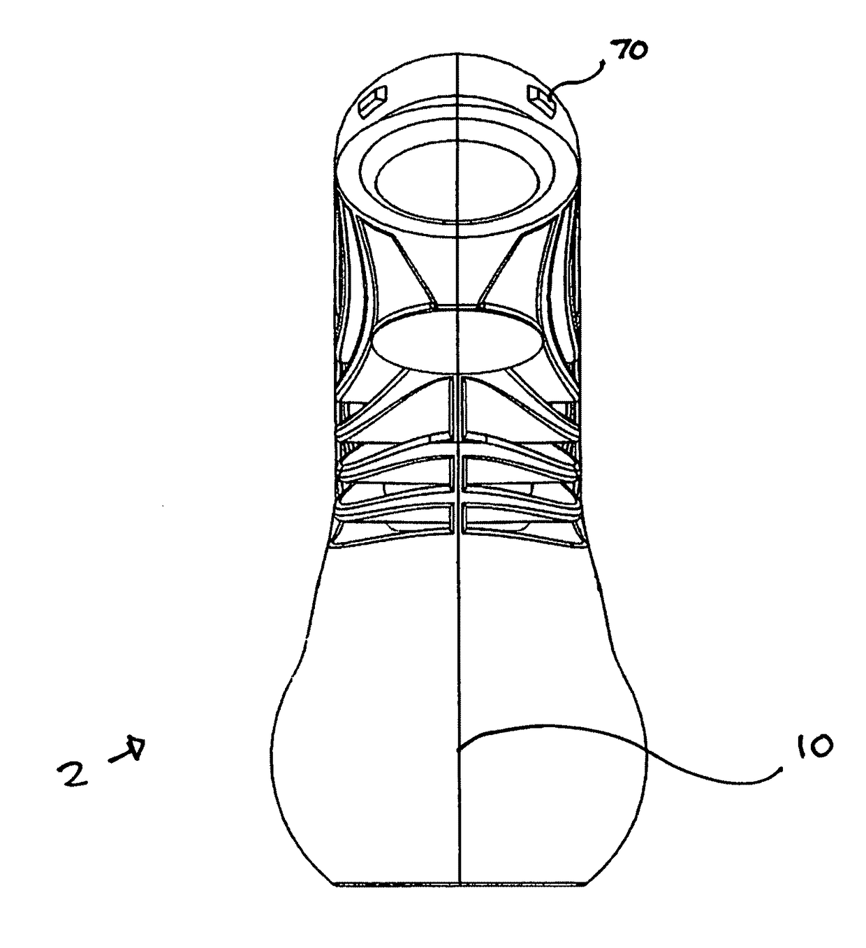 Dry herb and organic material water pipe body