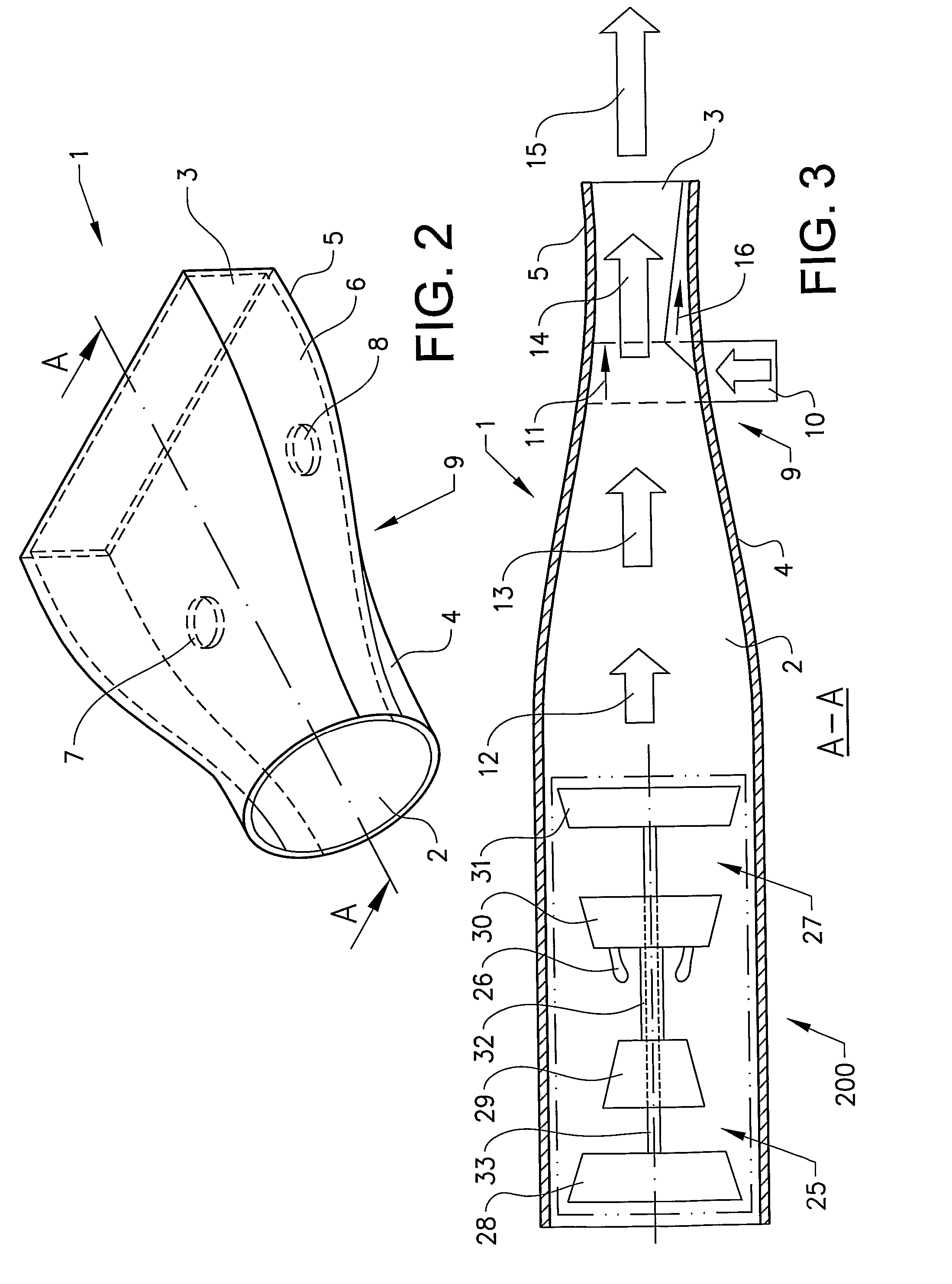 An outlet nozzle for a jet engine, an aircraft comprising the outlet nozzle and a method for controlling a gas flow from the jet engine