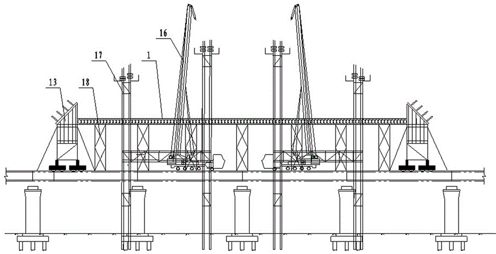 A construction method of continuous tie-rod steel pipe arch bridge