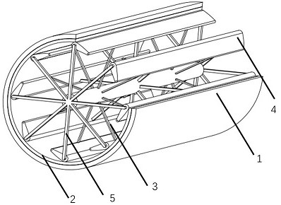 Device and method for circumferential strengthening of polylactic acid pipe