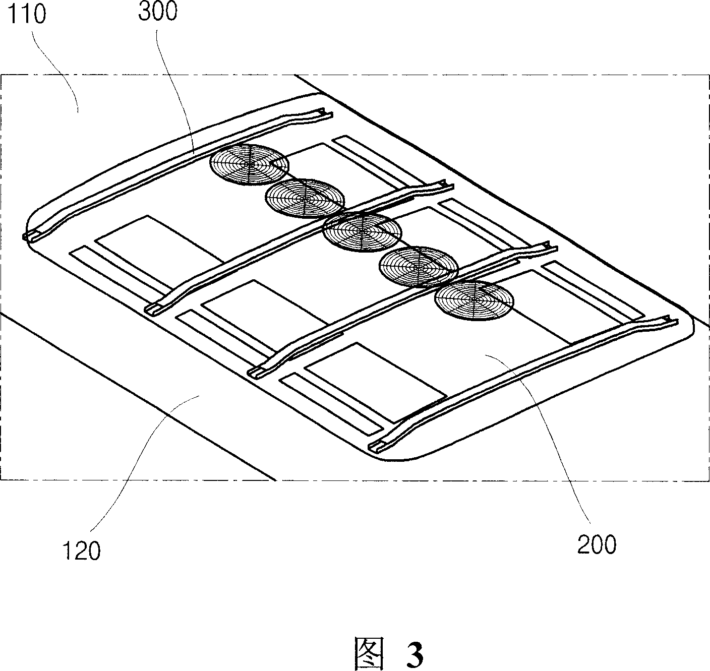 A fabricating structure of a roof-type airconditioner for a vehicle being unified condenser and evaporater