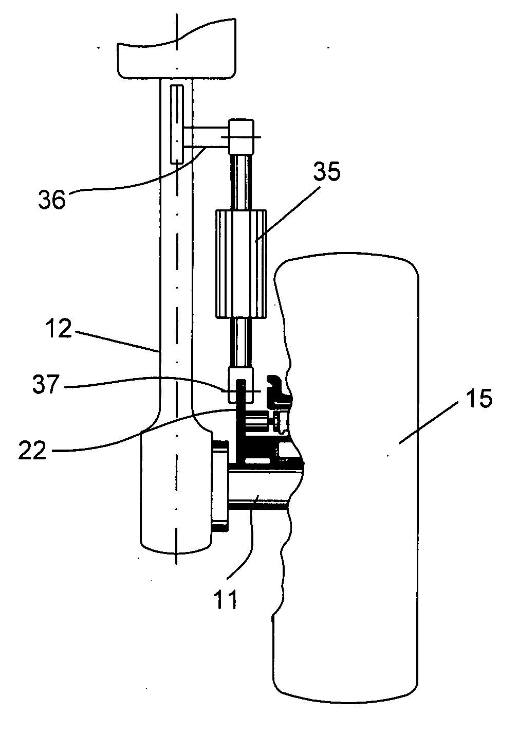Device and method for a rotation of the wheels of the landing gear of aircraft