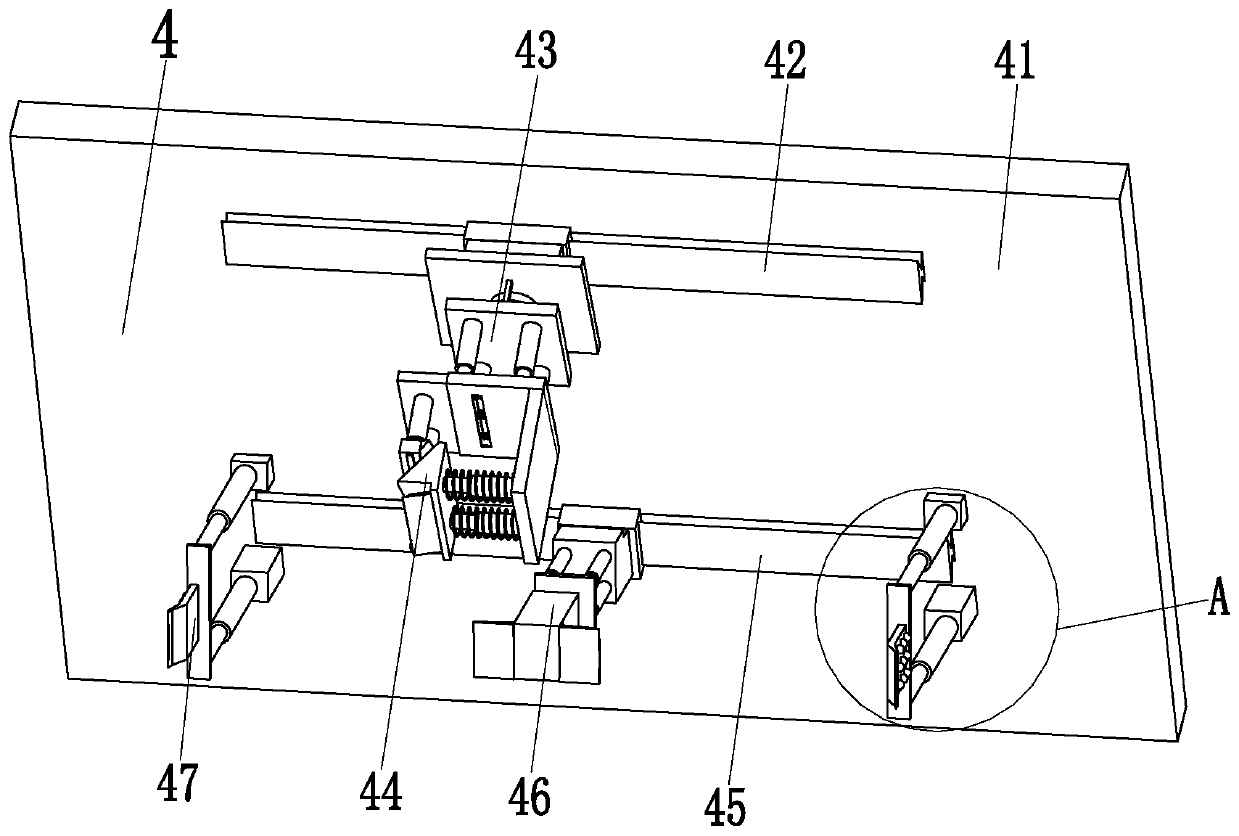 A power cable reel automatic processing and detection frame