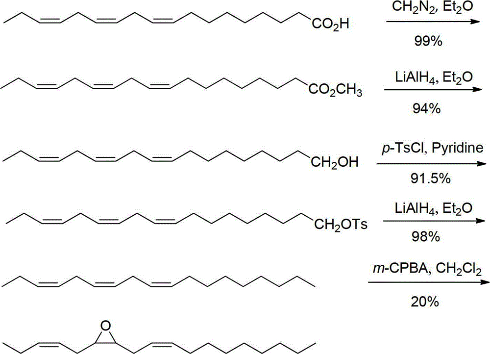 Stereoselective synthetic method for tea geometrid sex pheromone