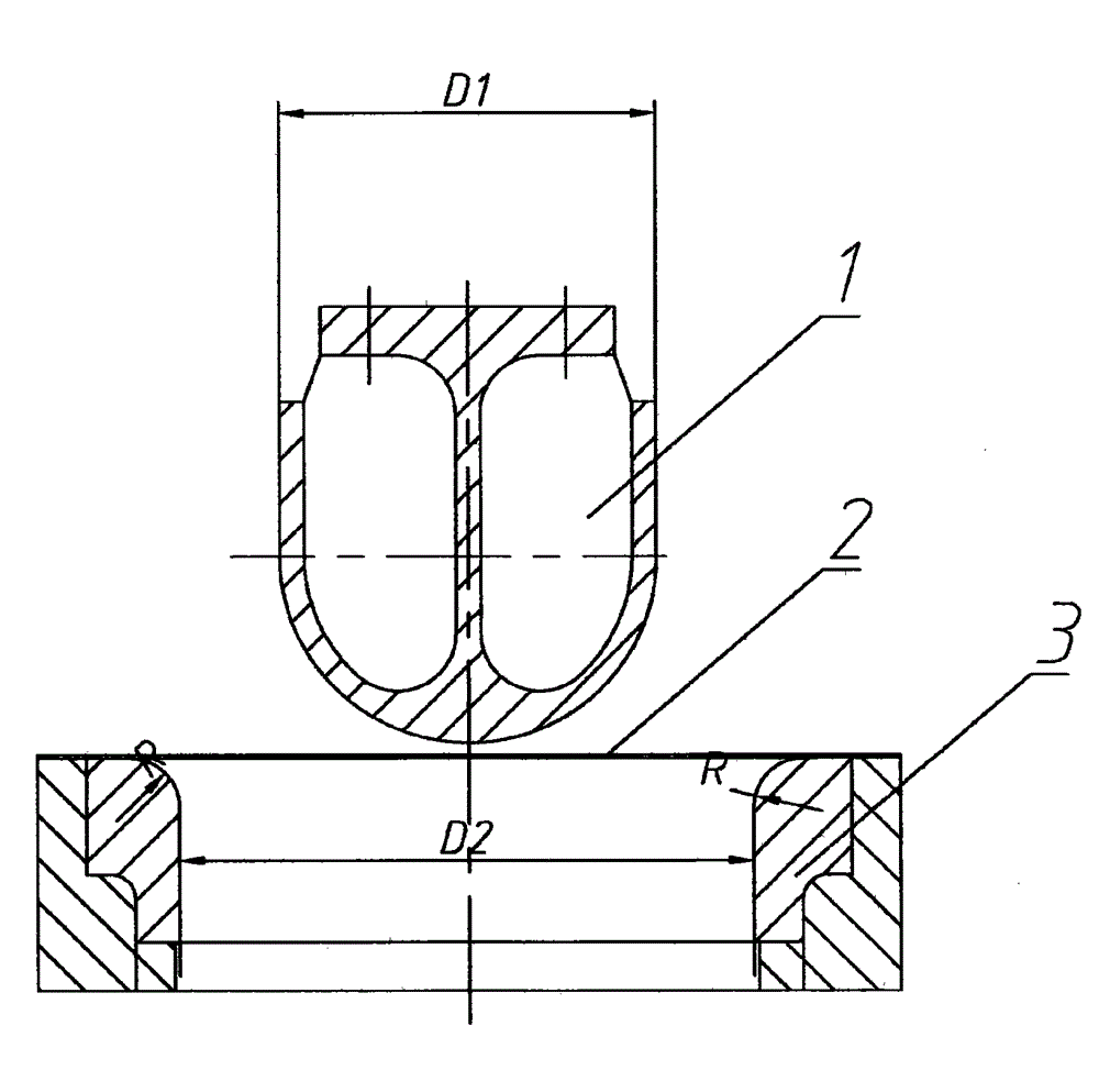 Manufacturing method for nickel-copper end sockets