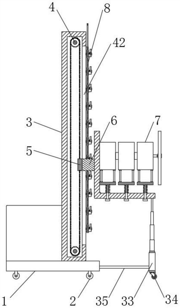 A prefabricated prefabricated partition wall panel anti-fall assembly robot for construction engineering