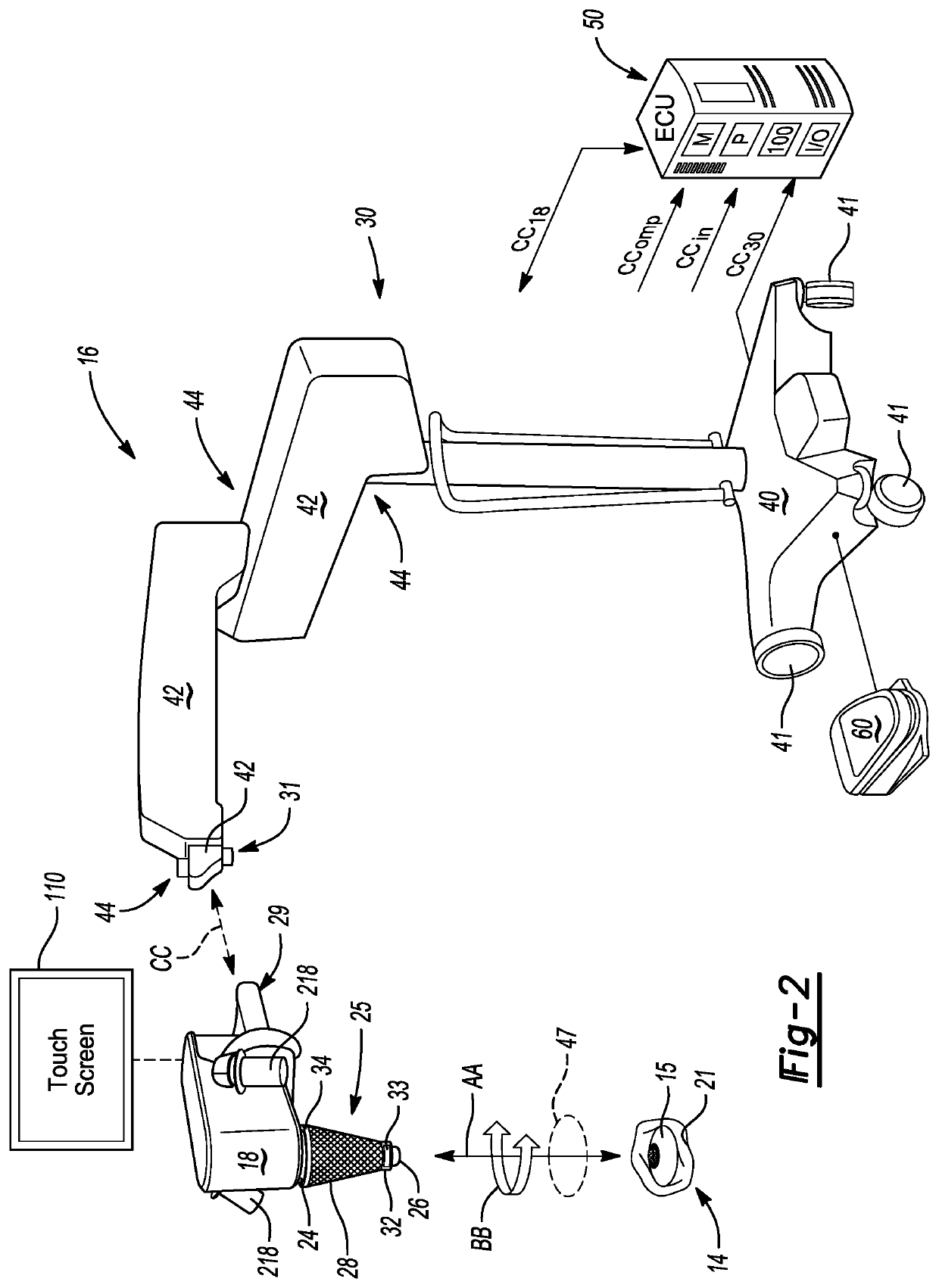 Non-contact wide angle retina viewing system