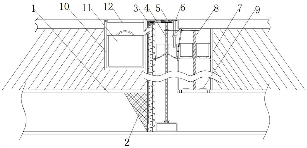 Urban drainage pipeline sludge separation system