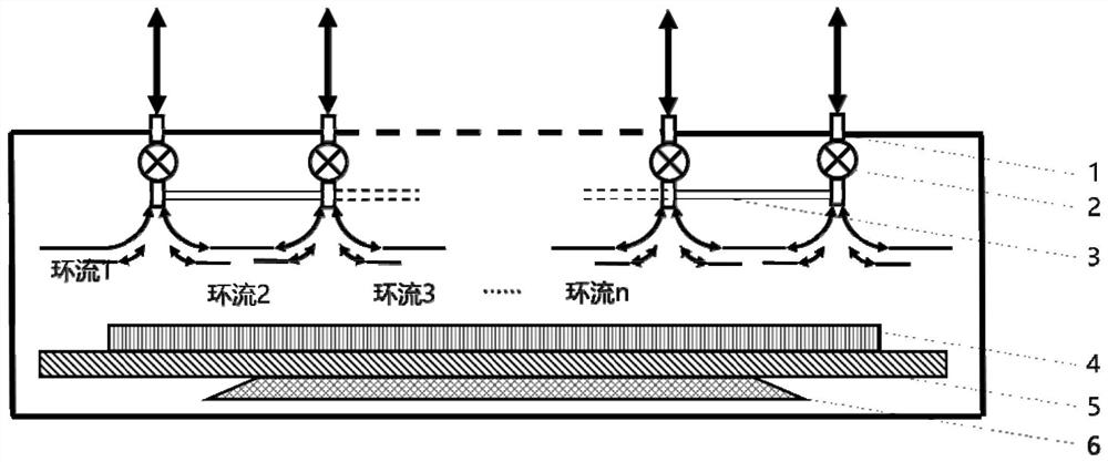 Dense circulation wave suppression drying film preparation method and equipment