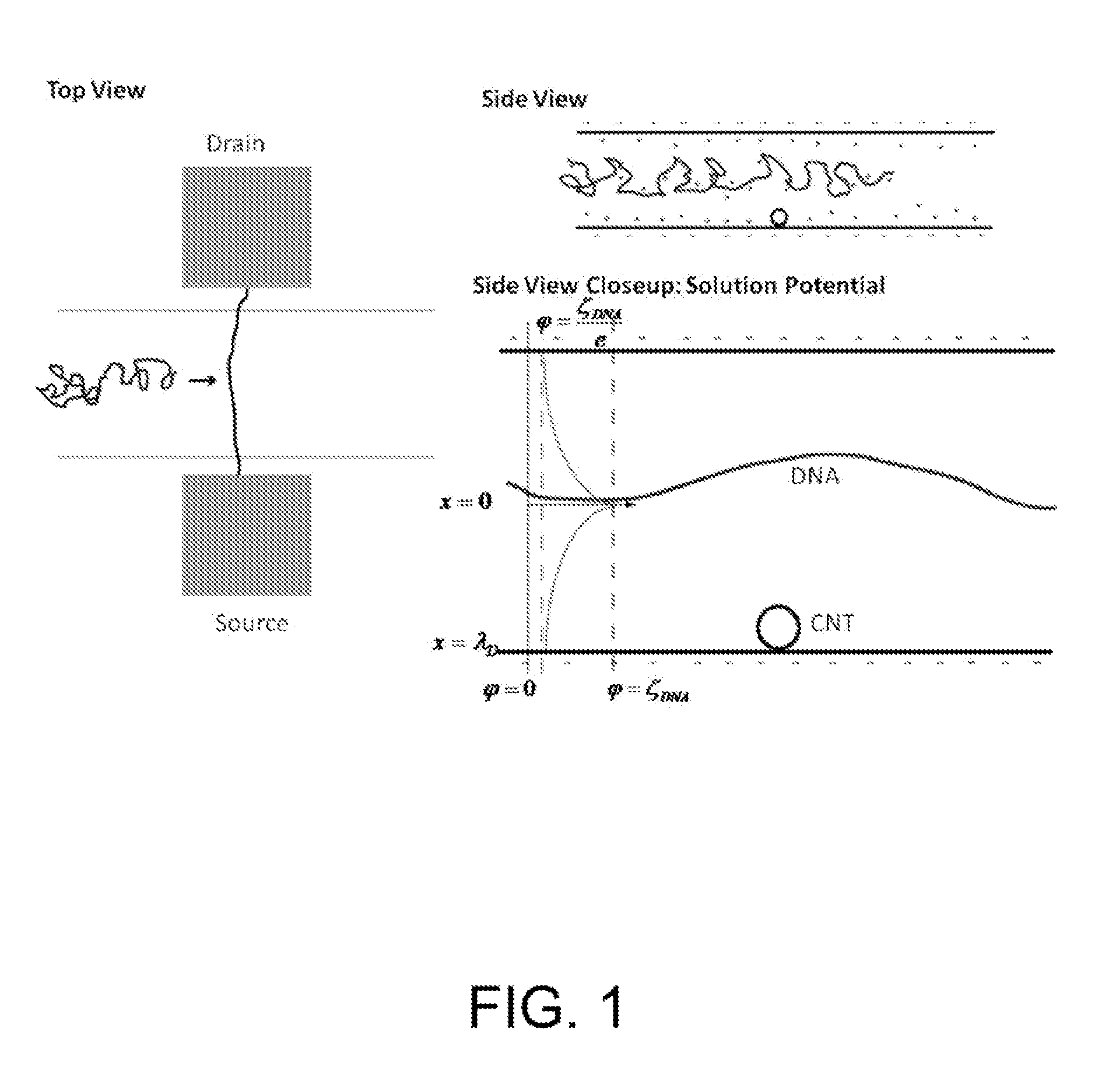 Nanofluidic channels with integrated charge sensors and methods based thereon