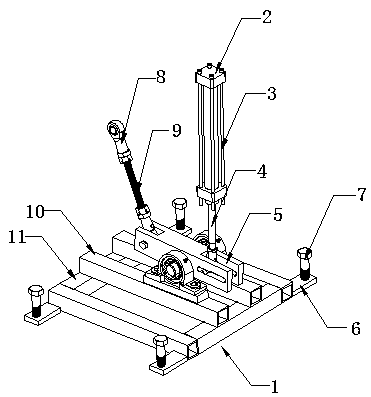 Micro-adjustment balance support base with movable property