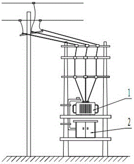 A transformer and jp cabinet disassembly lifting device