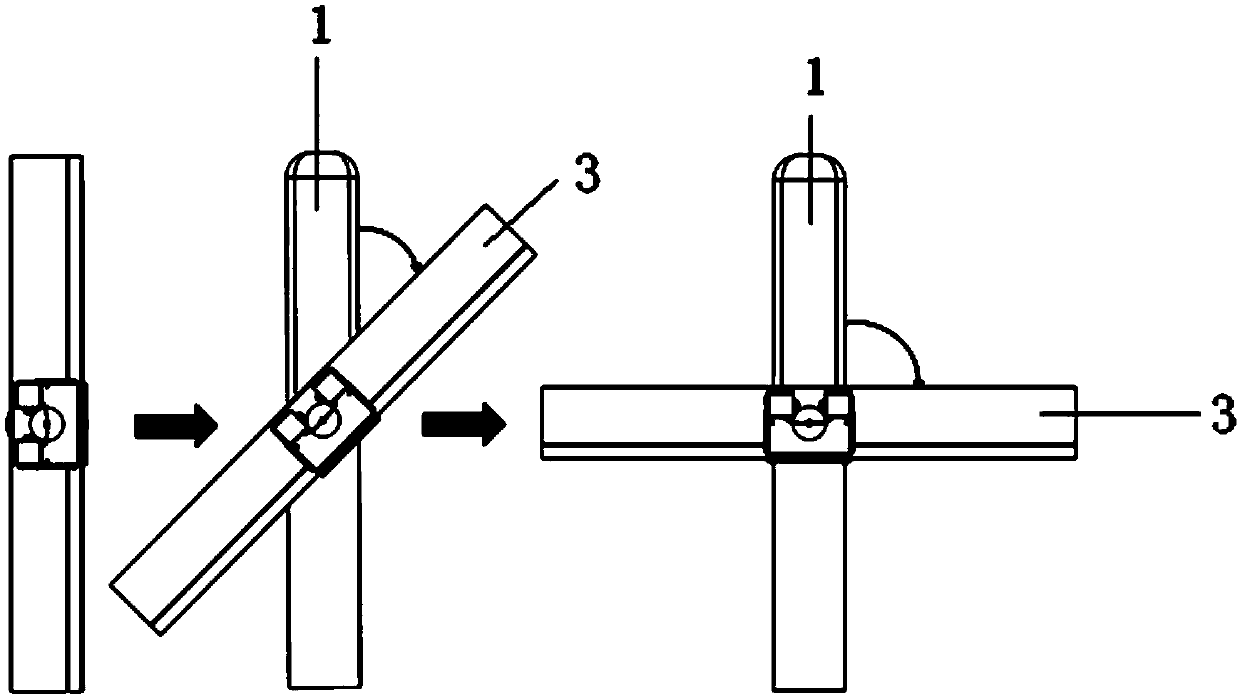 Missile wing single-axis rotating unfolding system considering aileron drive and unfolding method thereof