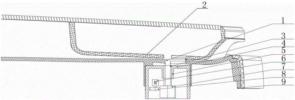 Rotation type cover lock and washing machine with rotation type cover lock